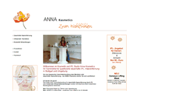 Desktop Screenshot of anna-kosmetics.de